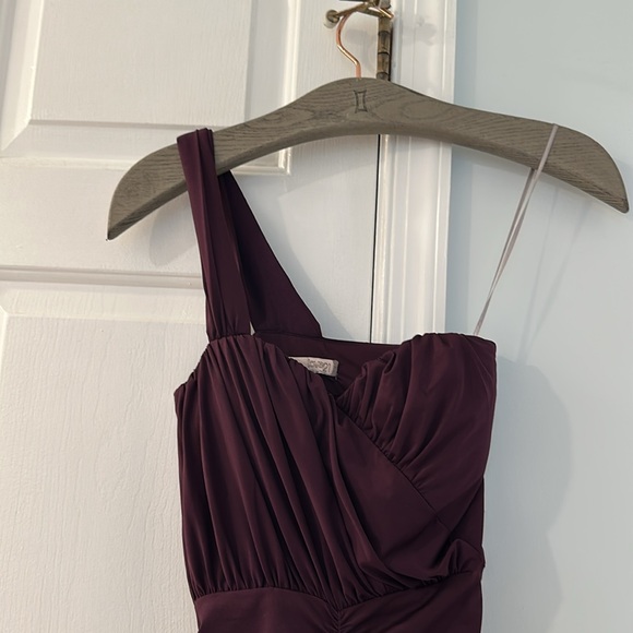 Forever 21 Dark Purple Stretchable One Shoulder Dress - Picture 4 of 10